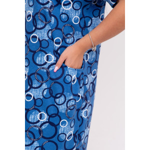Платье женское 1578/2 кулирка (р-ры: 50-60) синий