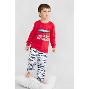 Пижама детская BN-356П-161 супрем (р-ры: 28-36) красный