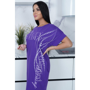 Платье женское "Маррокеш" кулирка (р-ры: 52-66) фиолетовый