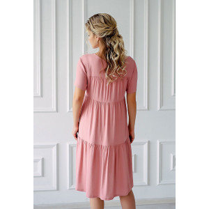 Платье женское "Дебора" плательная ткань (р-ры: 46-56) розовый