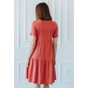 Платье женское "Дебора" плательная ткань (р-ры: 46-56) красный