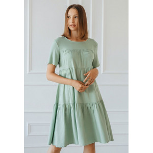 Платье женское "Дебора" плательная ткань (р-ры: 46-56) светло-зеленый