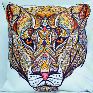 Подушка декоративная "Цифровая печать" микрофибра "Тигр"