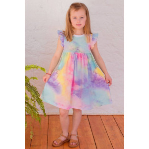 Платье детское "Акварель" кулирка (р-ры: 98-134) светло-розовый