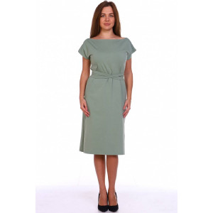 Платье женское "Тиффани" кулирка с лайкрой (последний размер) зеленый 50