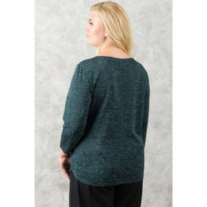 Джемпер женский 0277-96 сандра (последний размер) холодный изумруд 62